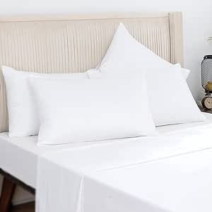 Overket King Sheet Set Ultra Soft King Bed Sheets 1800 Series Luxury Cooling Sheets-100% Microfiber-Breathable-Wrinkle Free - King Size White